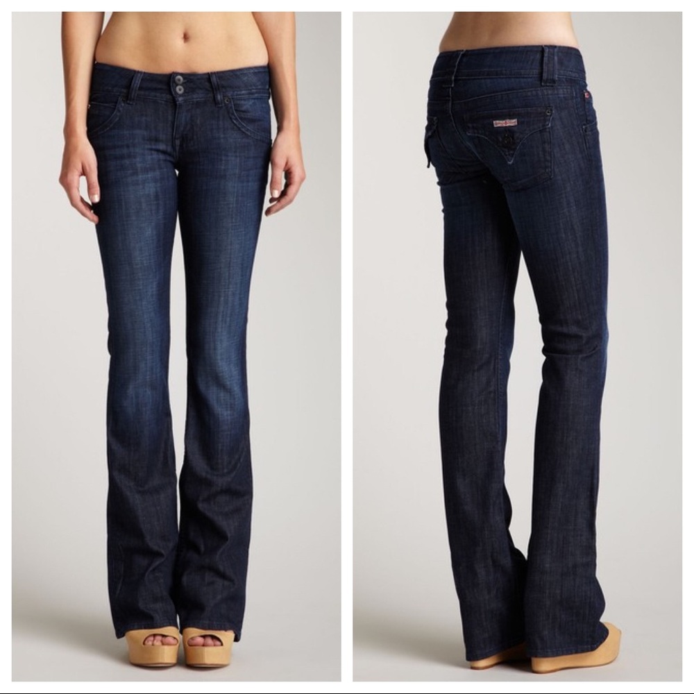 Hudson Signature Boot Cut Flap Pocket Jeans 28
